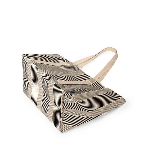 Eco-friendly Tote Bag - BLACK/BEIGE - 3